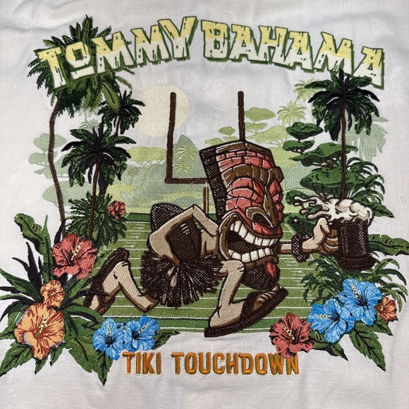 NWT Tommy Bahama Tiki Touchdown Short Sleeve Button Down Men's 3XL 100% Silk - Picture 15 of 15